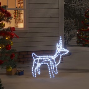 vidaXL Kerstfiguur rendier inklapbaar met 120 LED's koudwit