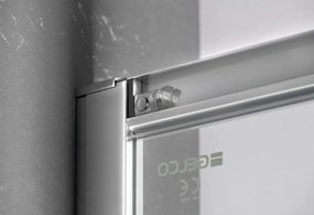 Gelco Sigma douchecabine 110x90cm met helderglas chroom