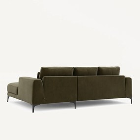 Rechtse hoekbank fluweel, Marsile