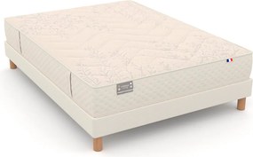 Set van lattenbodem en matras met 651 veren, middelstevige ondersteuning, zacht ligcomfort