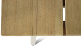 Dining Tuintafel rechthoekig 180 x 100 cm Aluminium/teak Taupe Montana