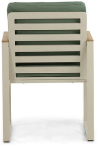 Tuinstoel Aluminium/Teak Taupe-naturel-bruin Lifestyle Garden Furniture Faro