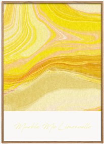 Ingelijste digitale print Marble Me Limoncello