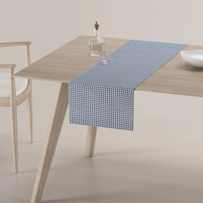 Dekoria Rechthoekige tafelloper, marineblauw-ecru , 40 x 130 cm