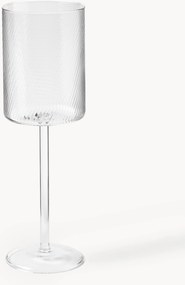 Mondgeblazen witte wijnglazen Limon, 4-delig