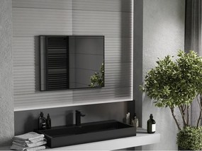 Mexen Loft rechthoekige badkamerspiegel 80 x 60 cm, zwarte lijst - 9852-080-060-000-70