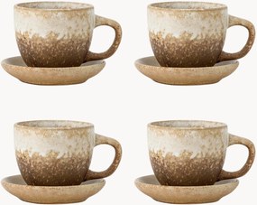 Koffiekopjes & schoteltjes Brenta van keramiek, 8-delig