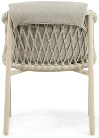 Tuinstoel Aluminium/rope Taupe-naturel-bruin 4 Seasons Outdoor Allora
