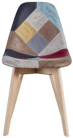 Kelen Patchwork Leatherette Stoel