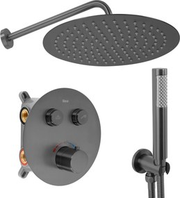 Inbouw regendoucheset Rea Lungo Titan + BOX