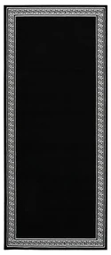 vidaXL Tapijtloper 100x200 cm BCF zwart met motief