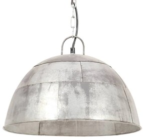 vidaXL Hanglamp industrieel vintage rond 25 W E27 41 cm zilverkleurig