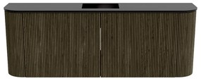 Mondiaz Joya 115cm toiletmeubel ronding links/rechts shadow met wastafel faye midden zonder kraangat urban