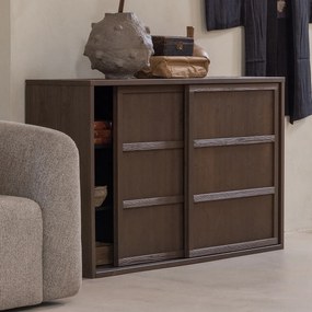 BePureHome Nomin Japandi Dressoir Hout Umber - 140x40x85cm.