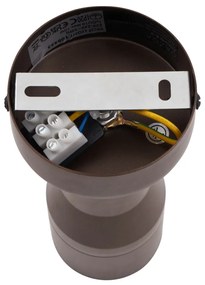 Moderne plafondspot donker brons GU10 50mm rond - Stanley