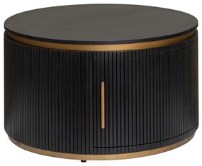 Tower Living Ronde Salontafel Met Opbergruimte 80 Cm Rivello - 80 X 80cm.