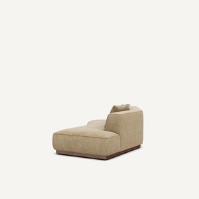 Rechte halve bank van stonewashed fluweel, JACOPO