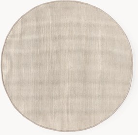 Rond wollen vloerkleed Amaro, handgeweven