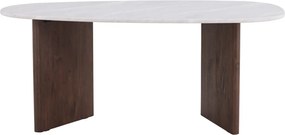 Organische Eettafel Klein Bruin - 180 X 90cm.