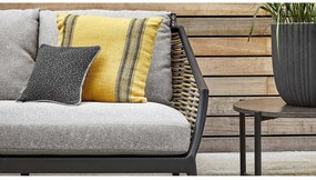 Goossens Loungeset Milou grijs, buitenstof, 3-zits,
