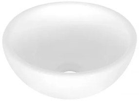 Differnz Ruz opbouw waskom keramiek rond 25x11.5cm wit