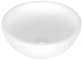 Differnz Ruz opbouw waskom keramiek rond 25x11.5cm wit