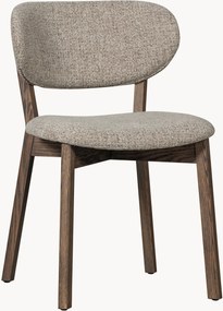 Gestoffeerde eetstoelen Udar van eikenhout, 2-delig