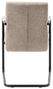 Eetkamerstoel Beige Met Armleuning