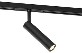 Moderne spot zwart voor railsysteem 1-fase  - Slimline Uzzy