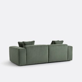 3-zitsbank van fijn ribfluweel, LIORA