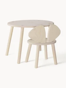 Kindertafel Mouse met kinderstoel, set van 2