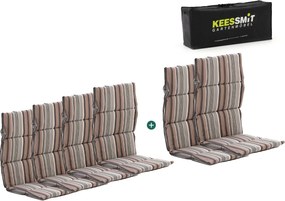 Dunne tuinkussen | Grijs-Antraciet/Bruin  | Dralon | Kees Smit  | Kees Smit Tuinmeubelen