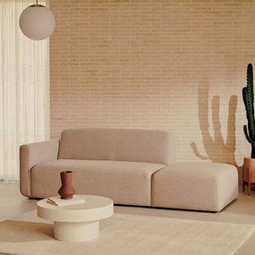 Kave Home Neom Rechte Bank Met Hocker Beige