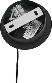 Art Deco hanglamp zwart met smoke glas - Vidro