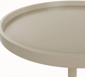 Zuiver Jason Design Bijzettafel Rond Beige - 46 X 46cm.