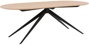 Goossens Excellent Eettafel Uniek, Semi rond 220 x 100 cm