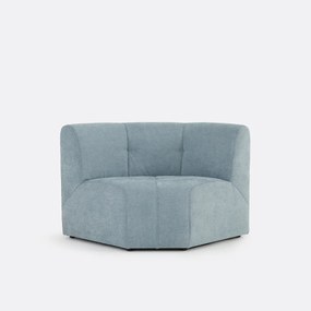 1-zits modulaire hoektafel fauteuil van fijn chenille, ANETA