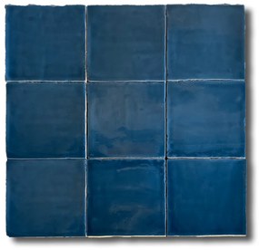 Hoogglans Wandtegel 13x13 Cm Topaz Blauw RBT44