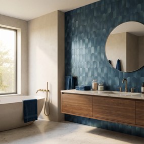 Zelfklevende Mozaïektegels Metaal | Arch Blauw | 28,8×29,8 cm | Keuken, Bad &amp; WC