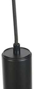 Design hanglamp zwart - Tuba small Design, Industriele / Industrie / Industrial, Modern GU10 cilinder / rond Binnenverlichting Lamp