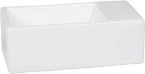 Saqu Trento fontein zonder kraangat 30,5x18x11cm wit