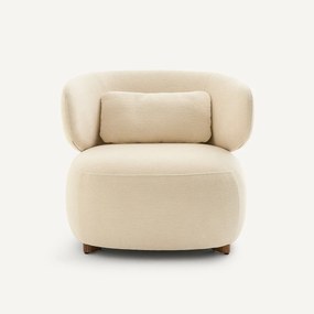 Fauteuil in reliëf-fluweel, MODALIE, ontwerp Emmanuel Gallina