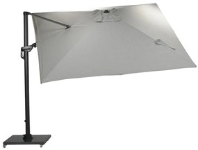 Garden Impressions Zweefparasol Hawaii Deluxe 300x300 - donker grijs - zand