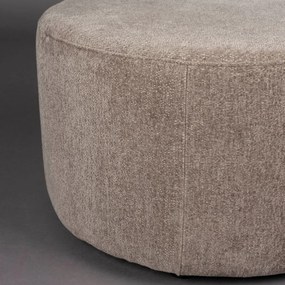 Dutchbone Rocca Cappuccino Ronde Hocker Cappuccino