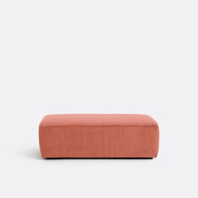 XL poef, fijn geribbeld fluweel, Liora