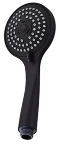 Saniclear Nero inbouw regendouche mat zwart met plafond arm, 30cm hoofddouche en 3 standen handdouche