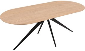 Goossens Excellent Eettafel Uniek, Semi rond 200 x 100 cm