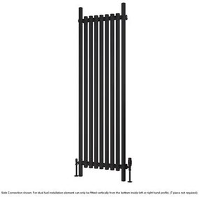 Eastbrook Lambourne horizontale radiator 55x180cm 1146W zwart mat