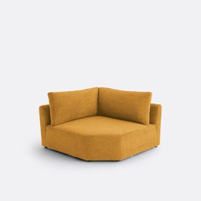 Omkeerbare hoekmodule, gemêleerde chenille, Monica