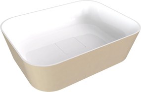 Polysan Banera waskom vierkant 50x36cm wit/beige mat